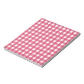 Cerise Gingham Notizblock (Rotiert)