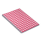 Cerise Gingham Notizblock (Rechte Seite)
