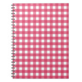 Cerise Gingham Notizblock (Vorderseite)