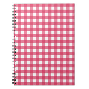 Cerise Gingham Notizblock