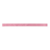 Cerise Gingham Satinband (Vorderseite)