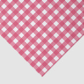 Cerise Gingham Seidenpapier (Ausschnitt)