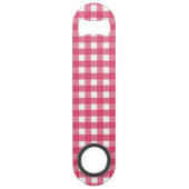 Cerise Gingham Speed Flaschenöffner (Rückseite)