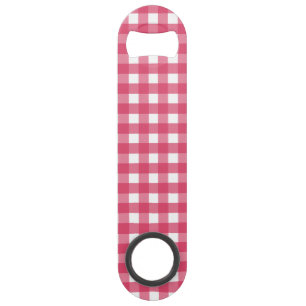 Cerise Gingham Speed Flaschenöffner