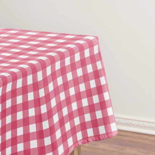 Cerise Gingham Tischdecke (Beispiel)