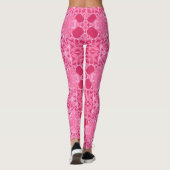 Cerise Lacy Pattern Leggings (Rückseite)