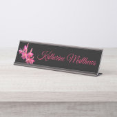 Cerise, Pink, Rot, Orchideen, die Namensschild (Vorderseite )