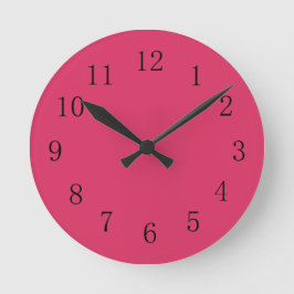 Cerise Red Kitchen Wall Clock Runde Wanduhr