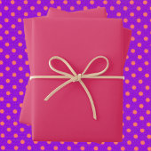 Cerise Solid Color Geschenkpapier Set