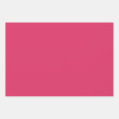 Cerise Solid Color Geschenkpapier Set (Vorderseite)