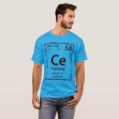 Cerium Element (schwarz) T - Shirt (Vorne ganz)