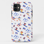 Cerler Spain Pyrenäen Ski Snowboard Muster Case-Mate iPhone Hülle (Rückseite)