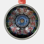 CERN Shiva LHC Silbernes Ornament (Vorne)