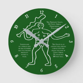 Cerne Abbas Riant Runde Wanduhr