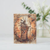 Cernunnos Celtic Horned God of Nature Postkarte (Stehend Vorderseite)