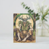 Cernunnos Celtic Horned God of Nature Postkarte (Stehend Vorderseite)