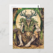 Cernunnos Celtic Horned God of Nature Postkarte (Vorne/Hinten)