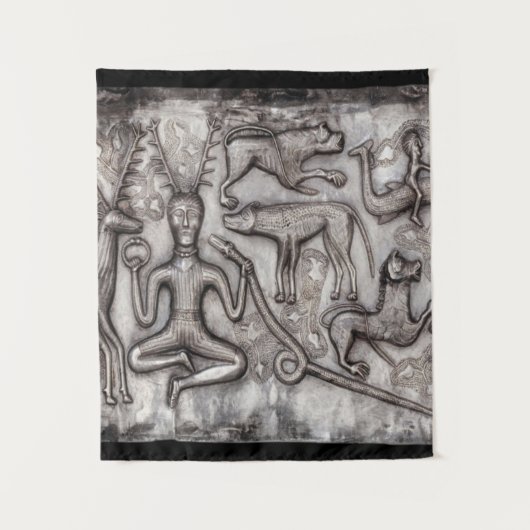 Cernunnos Gundestrup Cauldron Wandteppich (Vorderseite)