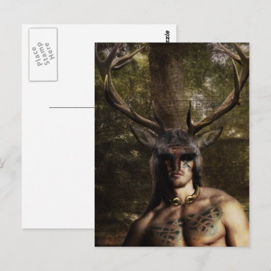 Cernunnos Postkarte (Vorne/Hinten)