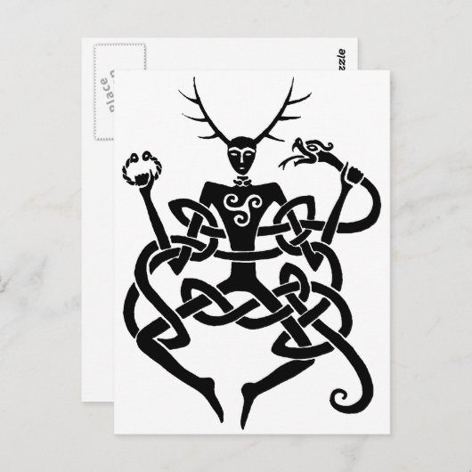 Cernunnos Postkarte (Vorne/Hinten)