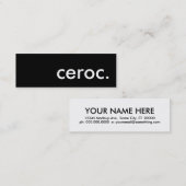 ceroc. mini visitenkarte (Vorne/Hinten)