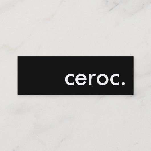 ceroc. mini visitenkarte (Vorderseite)