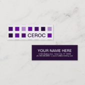 CEROC (Mod-Quadrate) Mini Visitenkarte (Vorne/Hinten)