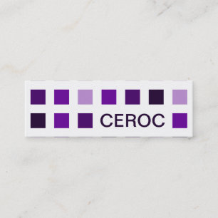 CEROC (Mod-Quadrate) Mini Visitenkarte