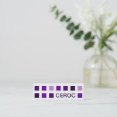 CEROC (Mod-Quadrate) Mini Visitenkarte (Stehend Vorderseite)