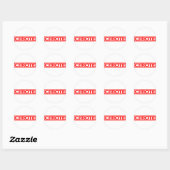Cerote-Briefmarke Runder Aufkleber (Blatt)