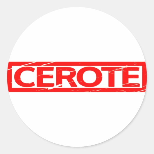 Cerote-Briefmarke Runder Aufkleber (Vorderseite)