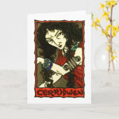 Cerridwen Greeting Karte (Gelbe Blume)