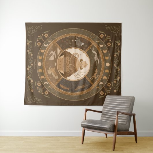 Cerridwen Tapestry Wandteppich (Beispiel (Horizontal))