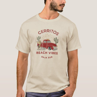 Cerritos Beach Vibes Mexico Vintag T-Shirt