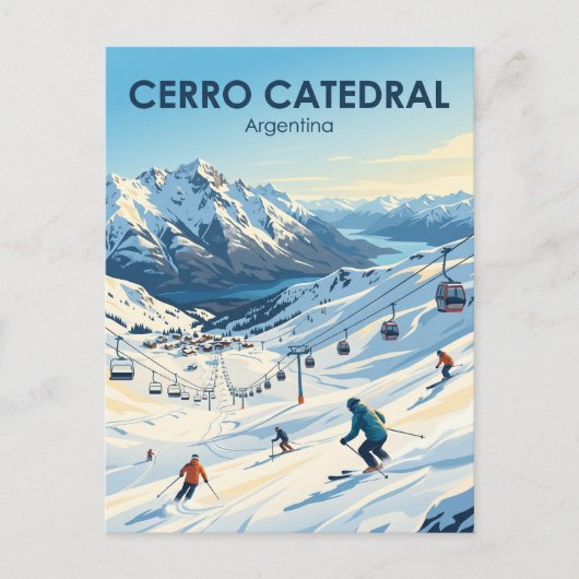 Cerro Catedral Argentinien Postkarte (Vorderseite)