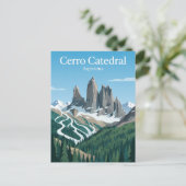 Cerro Catedral Argentinien Postkarte (Stehend Vorderseite)