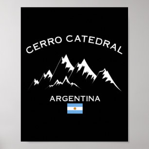 Cerro Catedral Argentinien Skiort Andes Berg Poster