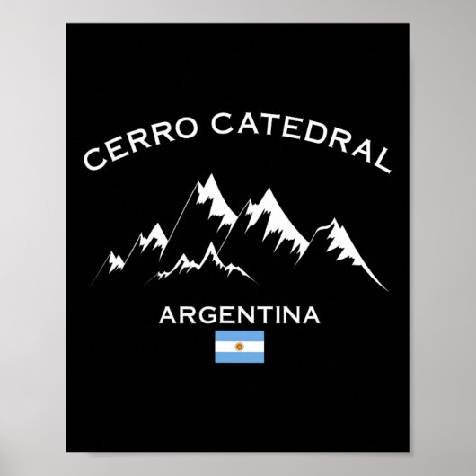 Cerro Catedral Argentinien Skiort Andes Berg Poster (Vorne)