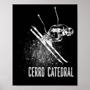 Cerro Catedral Berg Argentinien Abfahrtsskilauf Poster