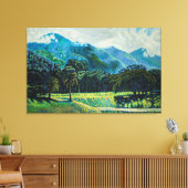 Cerro El Ávila, desde el Parque del Este Leinwanddruck (Insitu (Wohnzimmer))