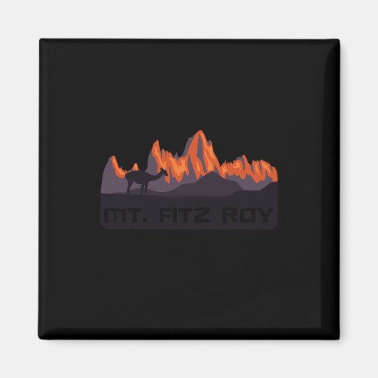 Cerro Fitz Roy Gebirgszug Magnet (Vorne)