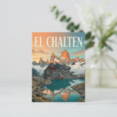 Cerro Fitz Roy Postkarte (Stehend Vorderseite)