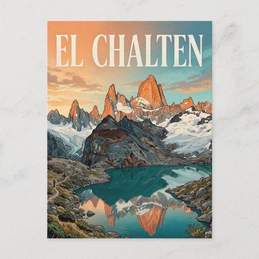 Cerro Fitz Roy Postkarte (Vorderseite)