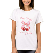 Cerry & Coquette Pink Bow Mommy to be Pregnancy