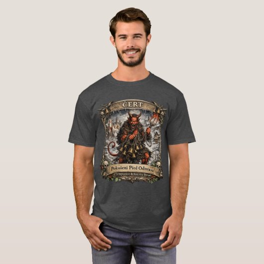 Čert Folklore – Czech St. Nicholas Tradition T-Shirt (Vorne ganz)