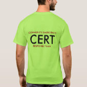 CERT-MITGLIEDSt-shirt T-Shirt (Rückseite)