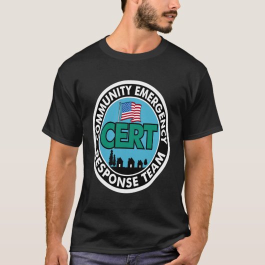 Cert Response Team White Back Print T-Shirt (Vorderseite)