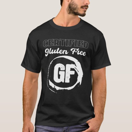 Certfied Gluten Free Vegetarian T-Shirt (Vorderseite)