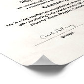 Certificate of Achievement Print Poster (Ecke)