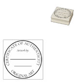 Certificate of Authenticity for Original Artwork Gummistempel (Stempel)